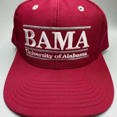 Vintage Bama X The Game Split Bar Crimson Snapback Hat