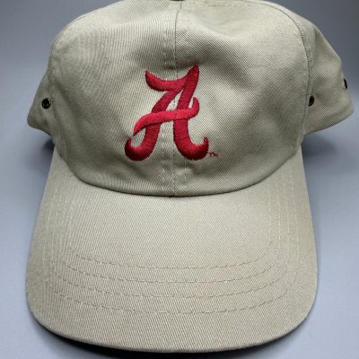 Vintage Alabama Tan Strapback Hat