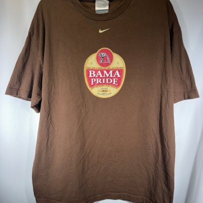 Vintage Bama Pride X Nike Brown T-Shirt Large