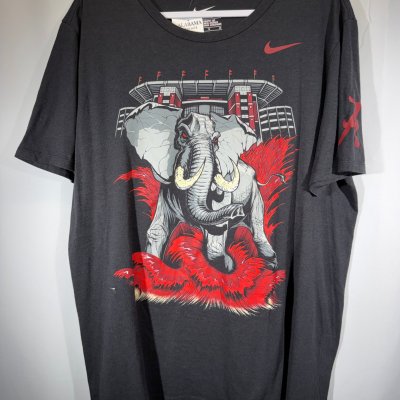 Alabama X Nike Team Issued Black Graphic Tee XL