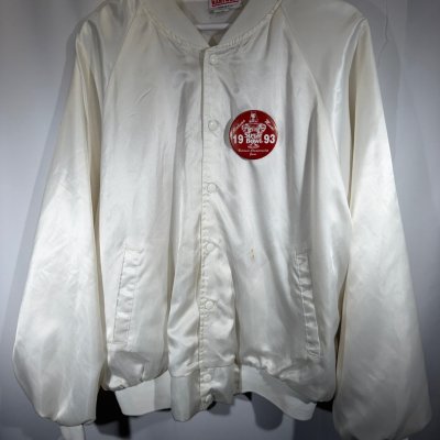Vintage Alabama X Hartwell White Bomber Jacket XL
