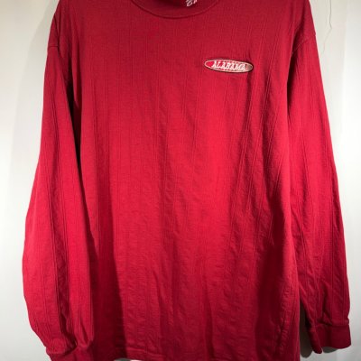 Vintage Alabama X Spike Sports Crimson Mockneck Long Sleeve Shirt Medium