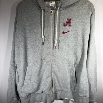 Alabama X Nike Team Issued Grey Jacket With Hood Women's Medium