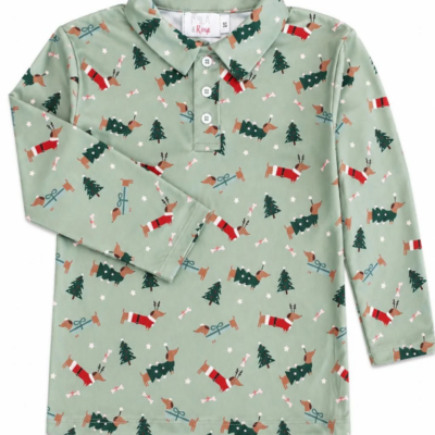 Dachshund Through the Snow L/S Polo