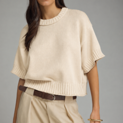 Short Sleeve Knit Top
