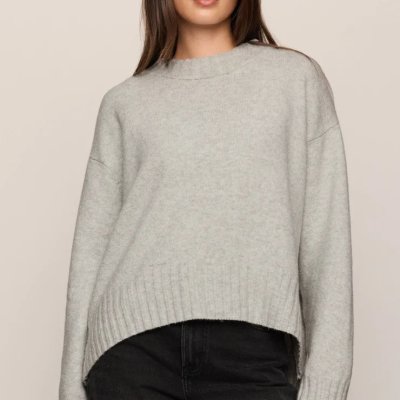 Eastwell Pullover Sweater- Feather Gray