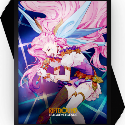 Riftbound: League of Legends TCG - Radiance Art Sleeves Seraphine, Starry-Eyed Songstress - 100 Count