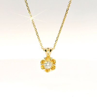 Emily 14K Diamond Pendant
