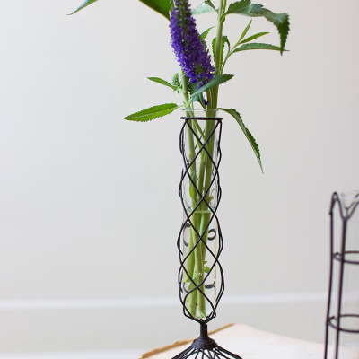 Set of 3 Wire Wrapped Bud Vases