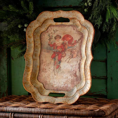 Whimsical Santa Tray