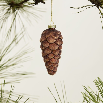 Frosted Pinecone Ornament