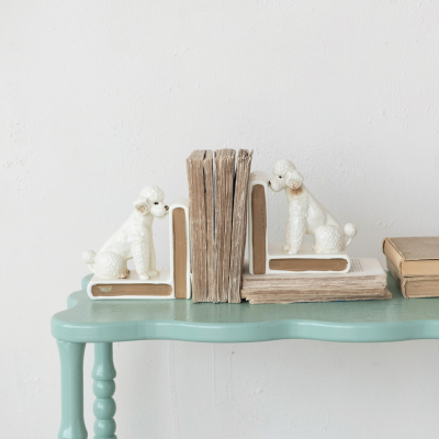 Poodle Bookends