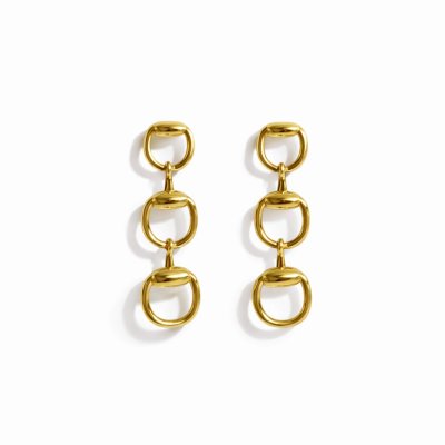 Equestrian Link Drop Earrings