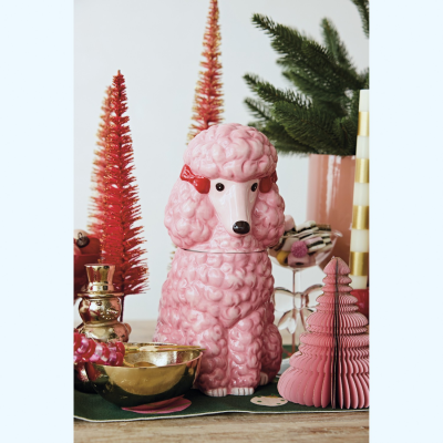Pink Poodle Cookie Jar