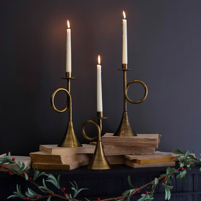 Trumpet Candlestick Holder