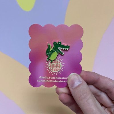 Alligator Enamel Pin