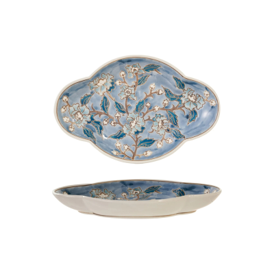 Floral Decorative Stoneware Dish