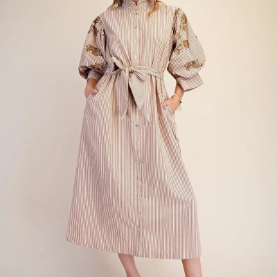 The Properly Pretty Dress in Taupe
