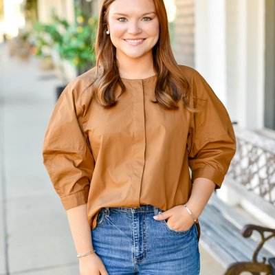The Chestnut Lane Top in Brown