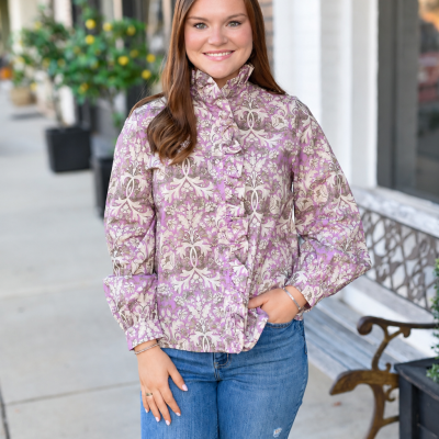 The Love Language Top in Lavender Mix