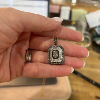 Rough Cut Diamond Necklace
