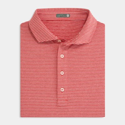 Davis Performance Polo in Crimson