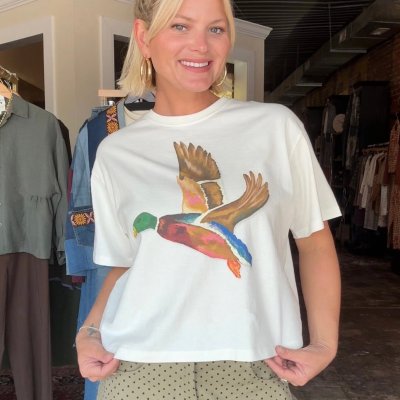 Feeling Ducky Flying Mallard Tee