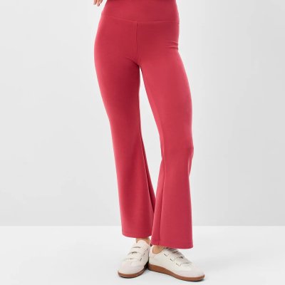 Solange Flared Leg Sweatpant – Earth Red