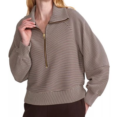 Milano Half Zip Sweat 2.0 Coffee Bean/Birch