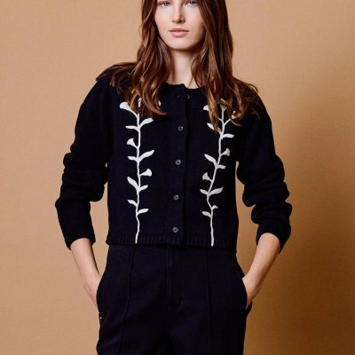 Samantha Sweater - Black Ivory