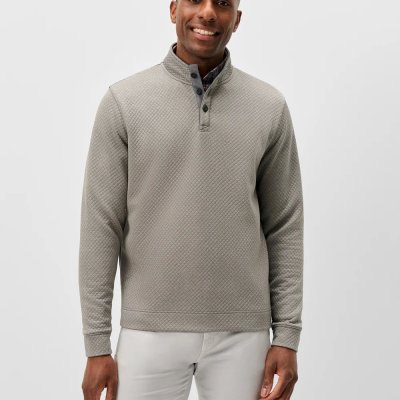 Rockwells Quilted Pullover - Smoke