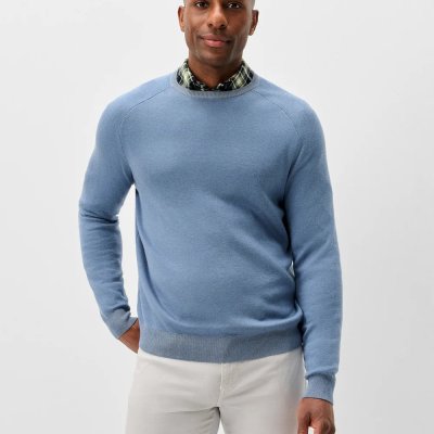 Plaited Crewneck Sweater - Club Blue