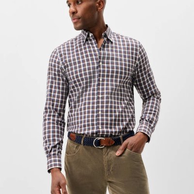 Natural Performance Shirt - Oak Bluffs Plaid Lake