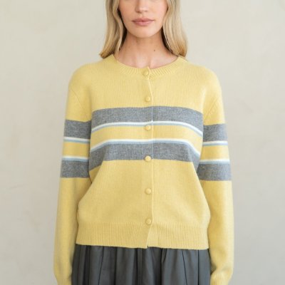 Soft Touch Cardigan - Yellow Combo