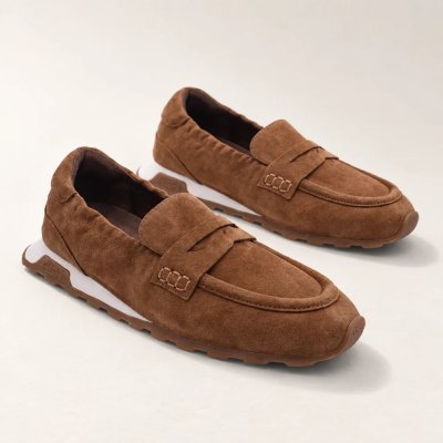 Kriss Hybrid Loafer Sneaker in Chestnut
